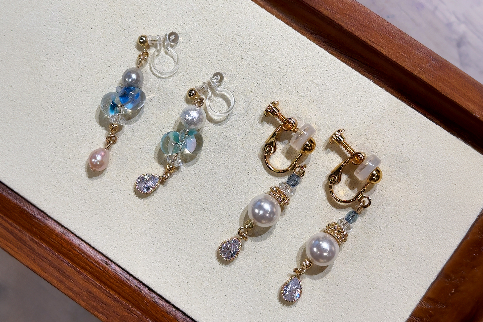 NinenineClass 0719 0824 Pearl Jewelry Earrings 003