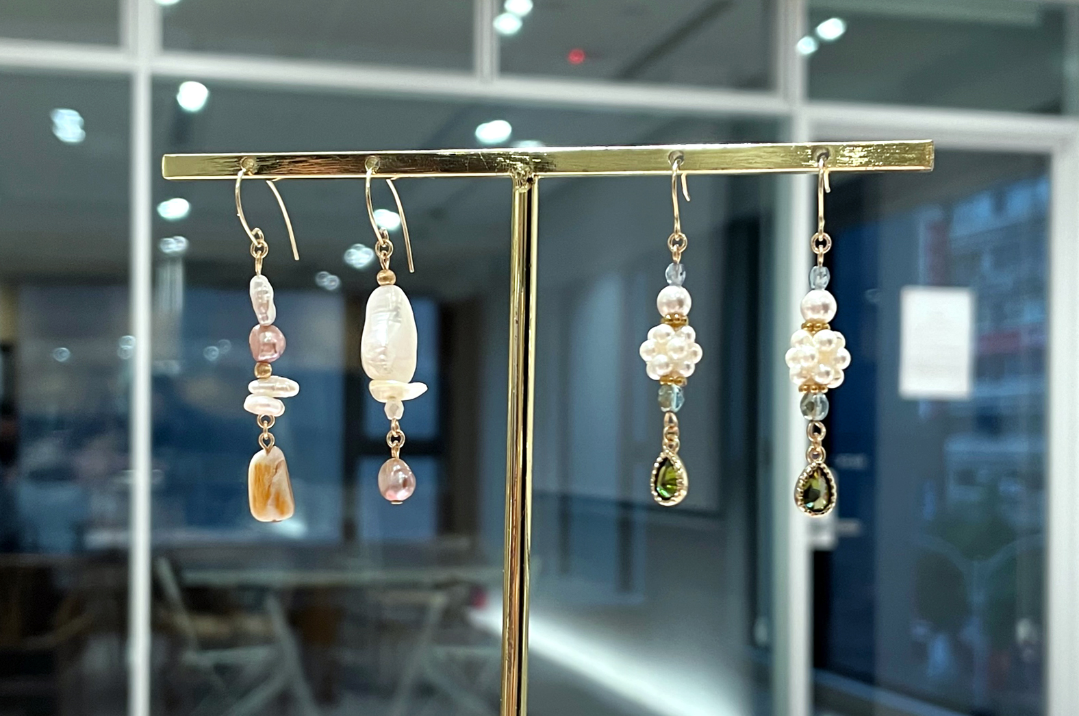 NinenineClass 0719 0824 Pearl Jewelry Earrings 004